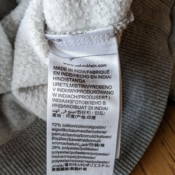 Calvin Klein CK Heather Gray Classic Pullover Sweatshirt XSmall Women / Mens - Picture 8 of 9